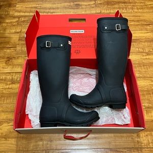 Hunter Boots Tall Matte Black